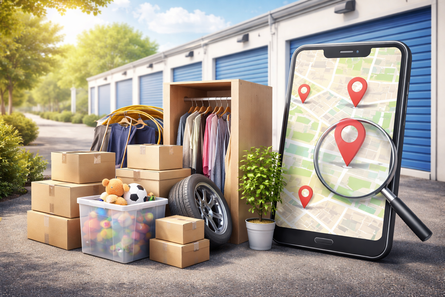 最寄りのトランクルームの探し方