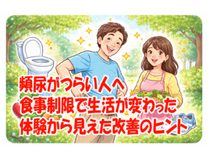 頻尿がつらい人へ 食事制限で生活が変わった体験から見えた改善のヒント「頻尿 その14」