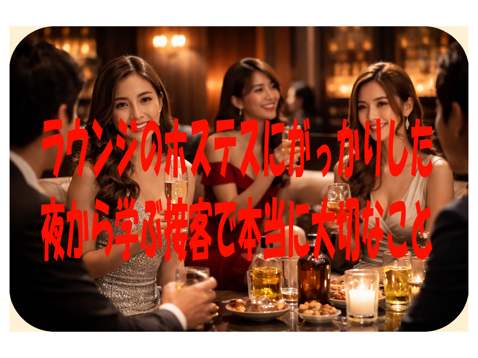 ラウンジのホステスにがっかりした夜から学ぶ、接客で本当に大切なこと
