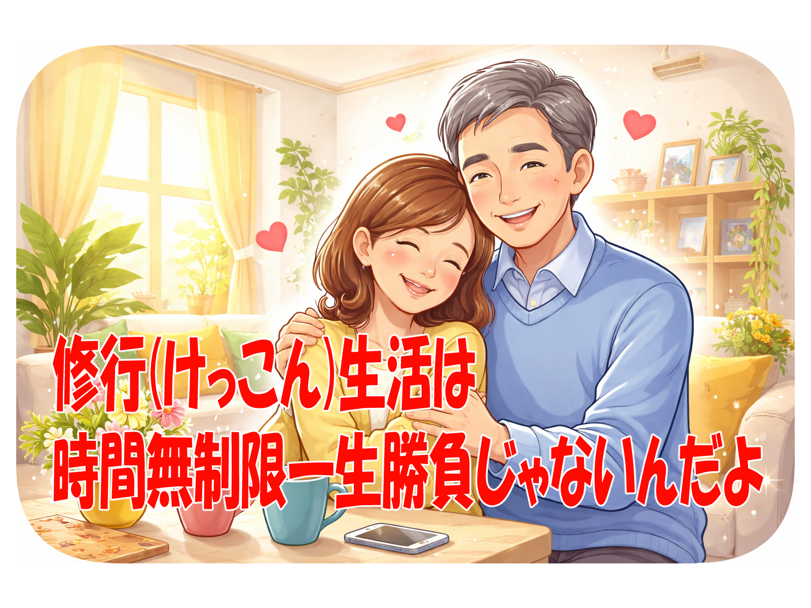 修行(けっこん)生活は時間無制限一生勝負じゃないんだよ