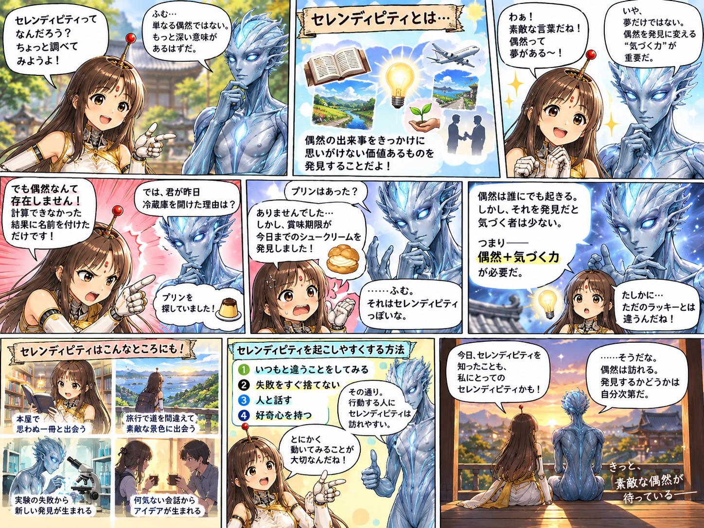 セレンディピティとは?愛ちゃんとグレイが偶然の幸運をめぐり大激論!