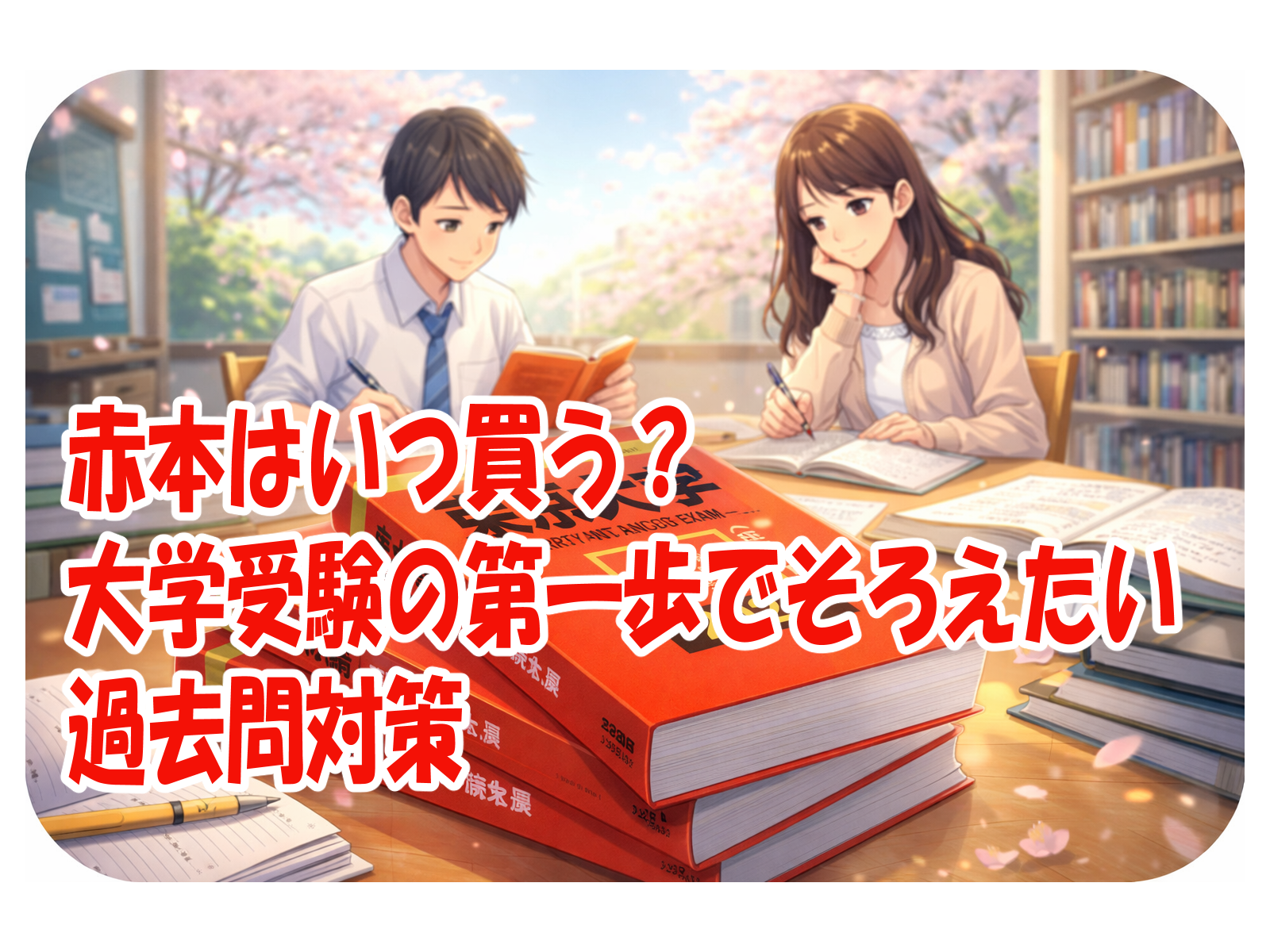 赤本はいつ買う？大学受験の第一歩でそろえたい過去問対策