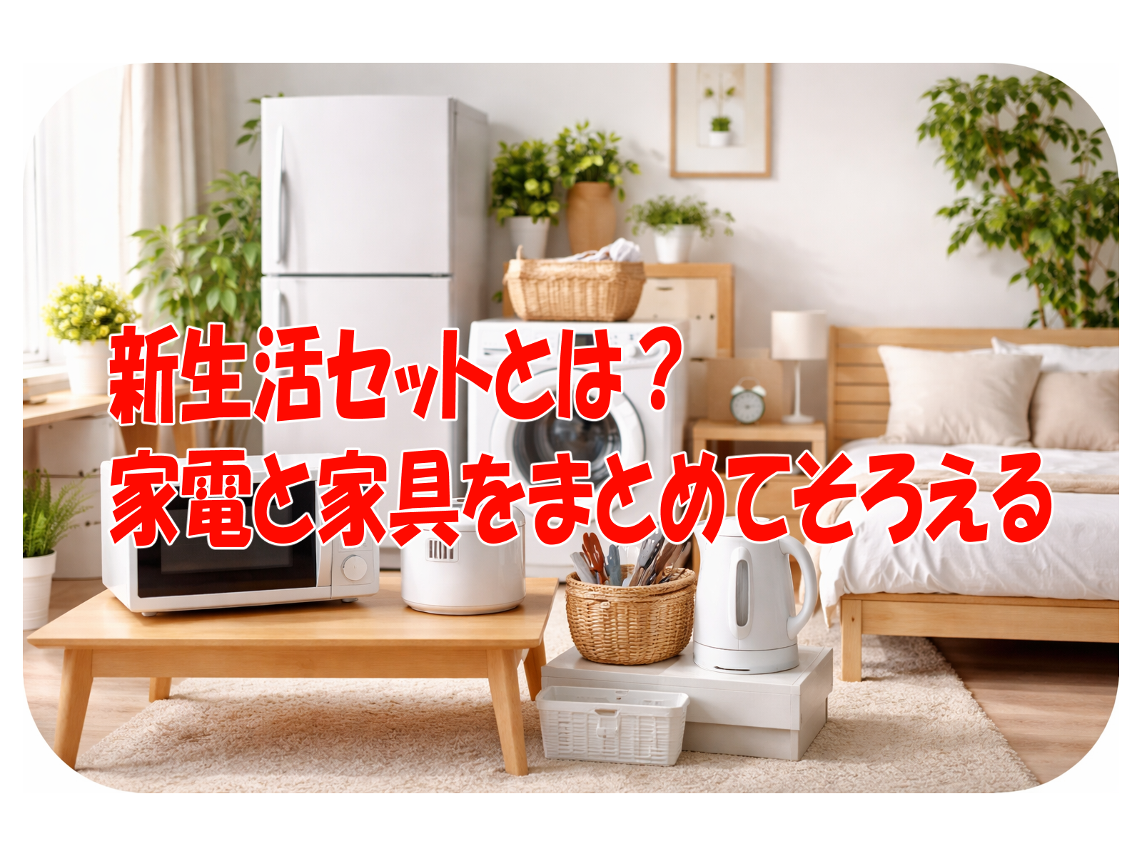 新生活セットとは？家電と家具をまとめてそろえる