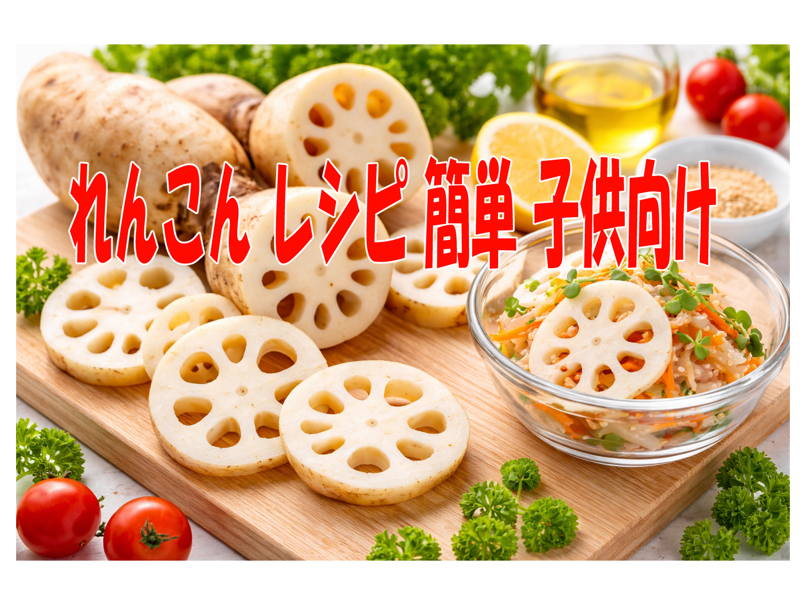 れんこん レシピ 簡単 子供
