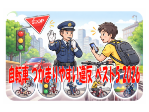 自転車 つかまりやすい違反 ベスト5 2026