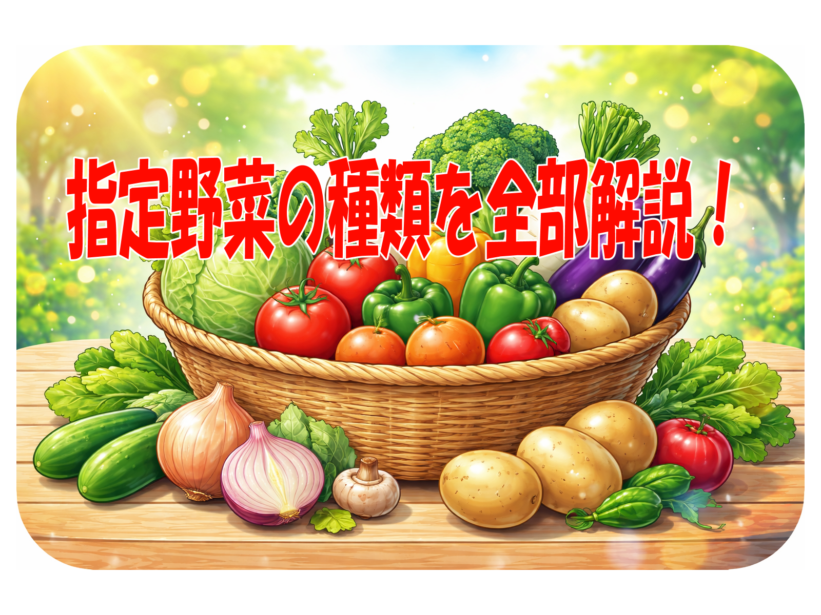 指定野菜の種類を全部解説！