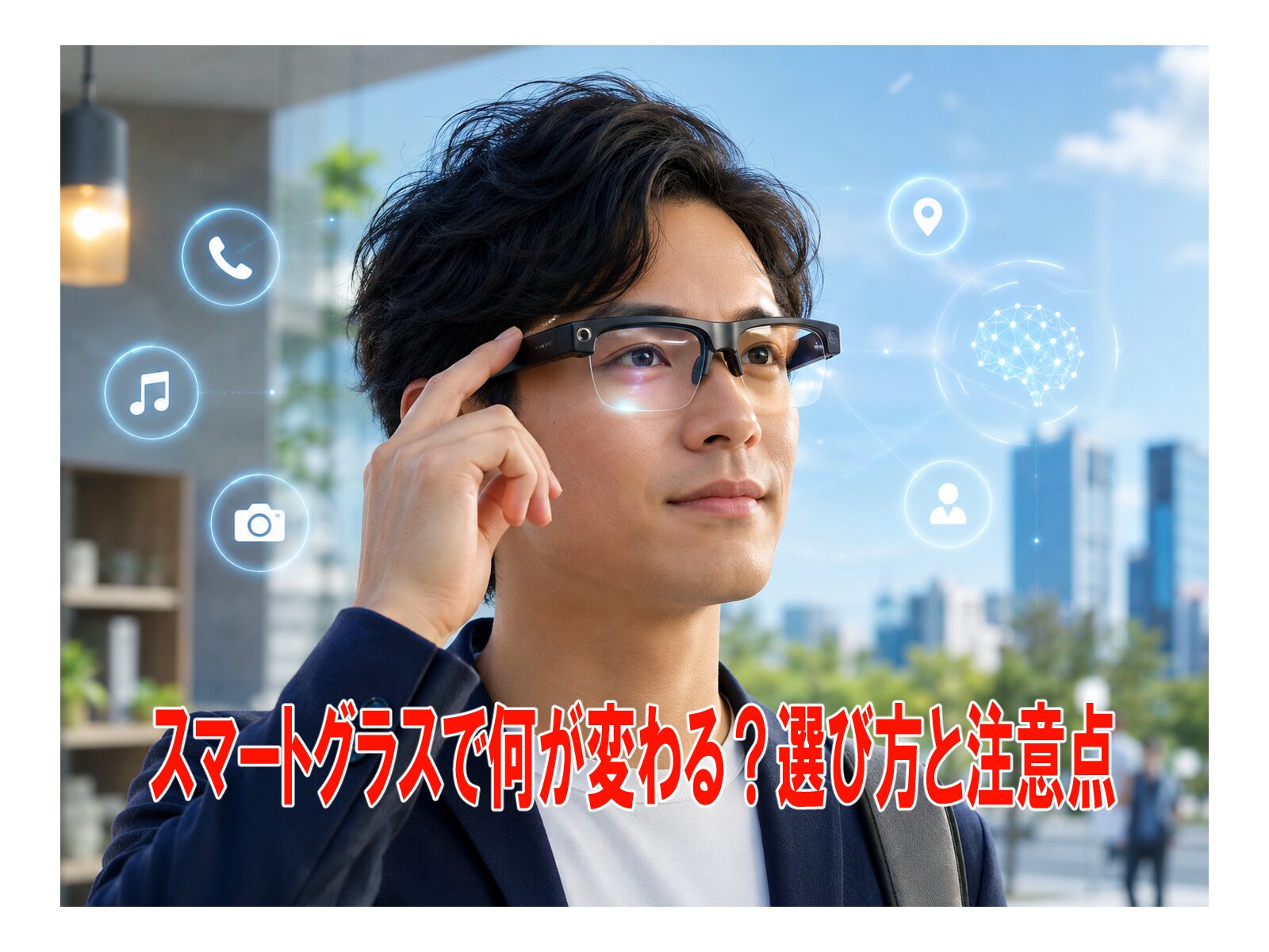 スマートグラスで何が変わる？選び方と注意点
