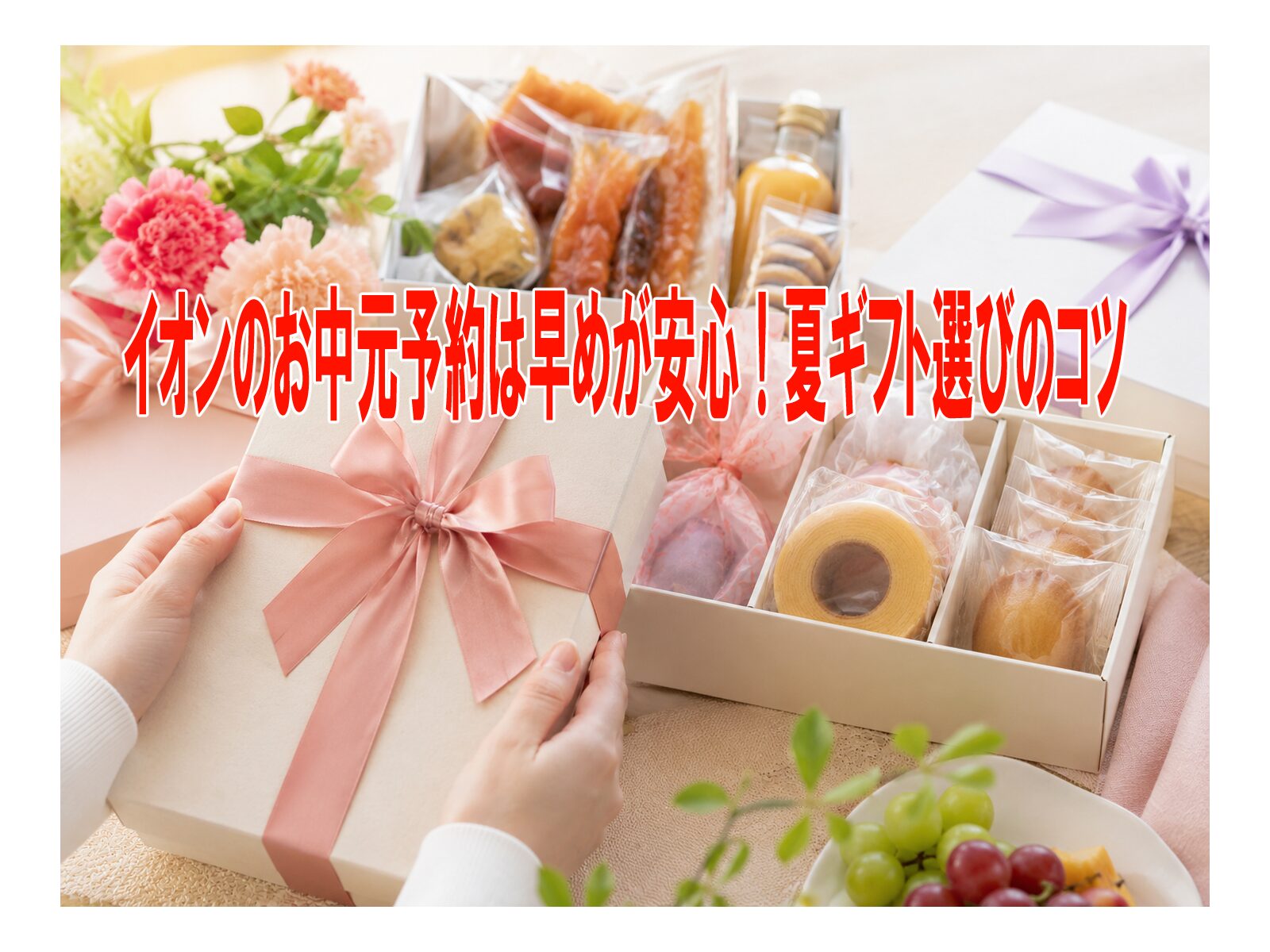 イオンのお中元予約は早めが安心！夏ギフト選びのコツ