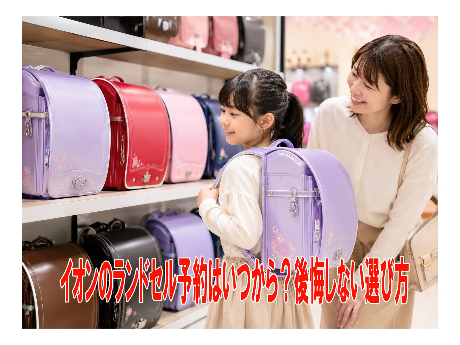 イオンのランドセル予約はいつから？後悔しない選び方
