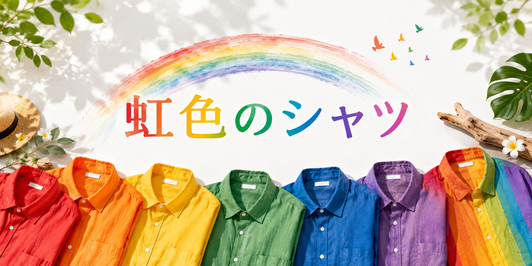 虹色のシャツ